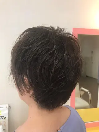 ショート カラー パーマ 横田 尚登のヘアスタイル