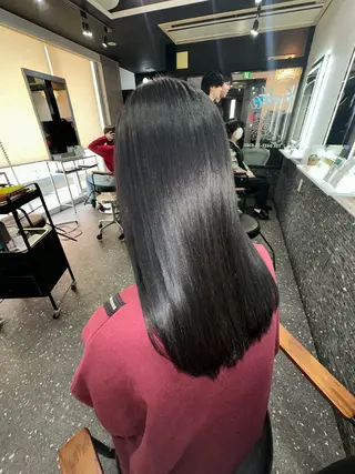 ロング カラー パーマ 髪質改善⭐️縮毛矯正 中野⭐️Rinaのヘアスタイル