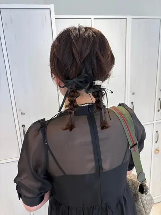 ミディアム ヘアアレンジ 🌟当日予約OK🌟 西野楓加のヘアスタイル