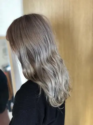 セミロング カラー 森 健人のヘアスタイル