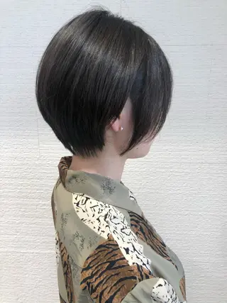 ショート カラー 三鷹で1番ショート ボブをカットする新谷のヘアスタイル