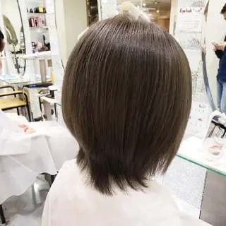 ミディアム カラー 美谷添(ミヤゾエ) まどか大人ヘアサロンのヘアスタイル