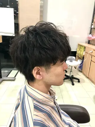 パーマ メンズ メンズ特化 古賀陸斗のヘアスタイル