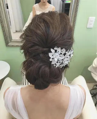 セミロング ヘアアレンジ takebuchi harukaのヘアスタイル