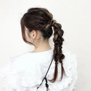 ロング チョコレートカラー/ 𝐒𝐚𝐤𝐢のヘアスタイル