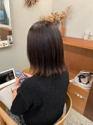 ミディアム カラー 山下 悠月のヘアスタイル