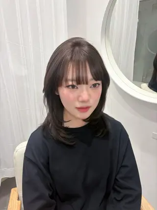 ミディアム カラー 髪質改善/レイヤー/ ダブルカラー🍀るなのヘアスタイル