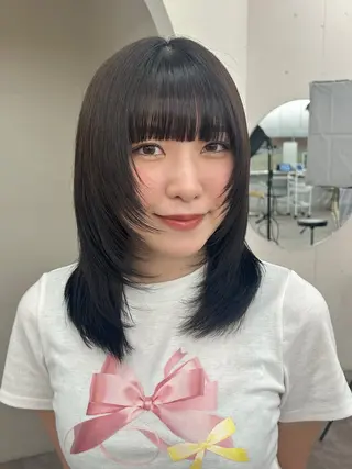 ミディアム arte MAYU カットモデル募集のヘアスタイル