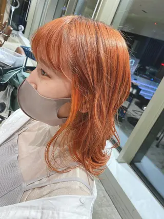 カラー 顔まわりの神様✨ 透明感カラー藤嶋秀幸のヘアスタイル