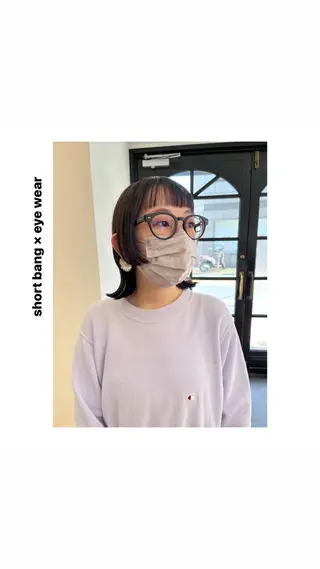 ミディアム カラー パーマ ヘアアレンジ メンズ キッズ ネイル マツエク・マツパ アイブロウ hiro【沿線で叶う 似合わせhair】のヘアスタイル