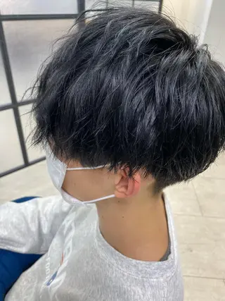 ショート カラー メンズ メンズパーマの達人 / タカシマダイスケのヘアスタイル
