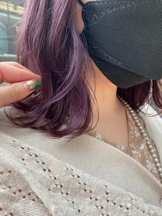 ミディアム カラー タカノ ノゾミのヘアスタイル
