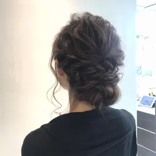 セミロング ヘアアレンジ 青木 香怜のマツエク・マツパデザイン