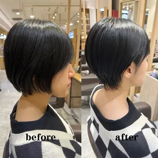 ショート レイヤー/似合わせ カット横川夕華🫧のヘアスタイル