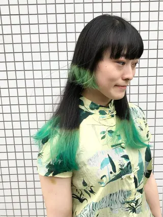 ロング カラー tokute Takahashiのヘアスタイル