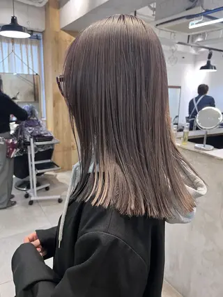 ミディアム カラー 赤み消しカラー/ ナチュラル/トモキのヘアスタイル