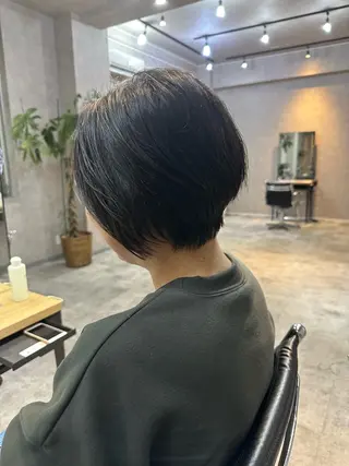 ショート 【縮毛矯正髪質改善】 中山健太のヘアスタイル