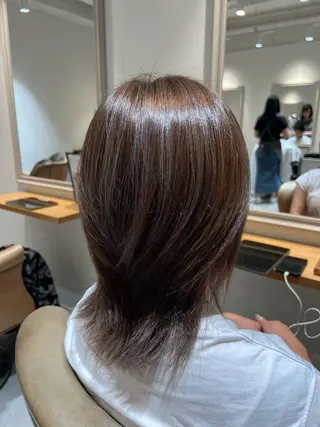 ミディアム 大河原 美優のヘアスタイル