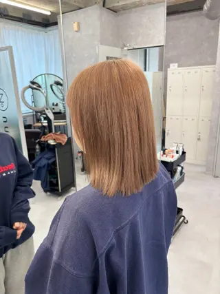 ミディアム NUMBER 天王寺YUYAのヘアスタイル