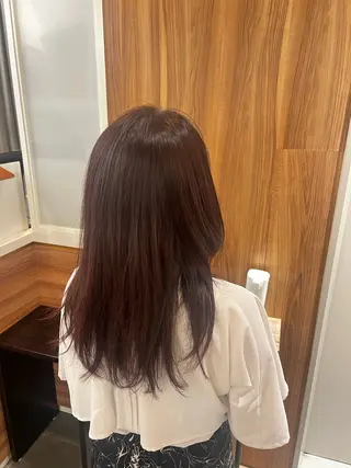セミロング カラー コバヤシ ユメのヘアスタイル