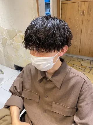 ショート パーマ メンズ メンズモデル募集中✨ 永野大樹のヘアスタイル