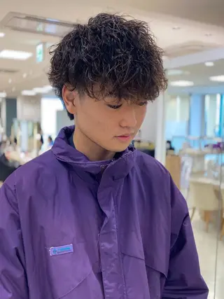 ミディアム パーマ お悩み解決美容師🦚 片山/銀座/有楽町のヘアスタイル