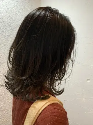 ミディアム 髪質改善×縮毛矯正 ×艶カラーNAOのヘアスタイル