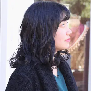 ミディアム 鈴木 悠史のヘアスタイル