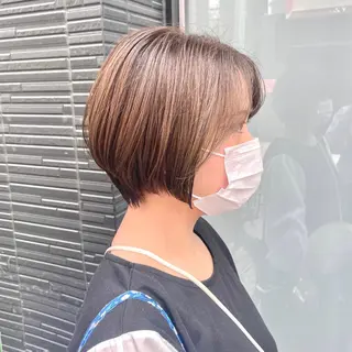 ショート カラー ショート/ボブ/ 透明感カラー/ほのかのヘアスタイル