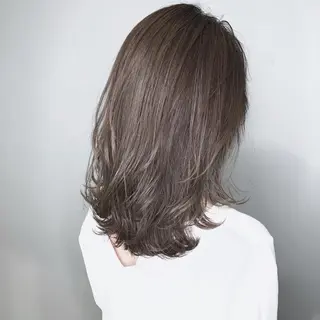 ミディアム カラー パーマ ヘアアレンジ 酸性縮毛矯正のプロ 杉山玲介のヘアスタイル