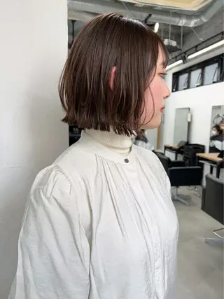 ショート カラー 🧸艶々韓国ヘア 🧁mizunaのヘアスタイル