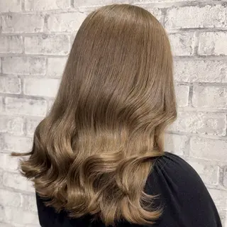 ロング カラー パーマ ヘアアレンジ メンズ キッズ 似合わせカラー♡髪質 改善🎀サトカ🍒のヘアスタイル