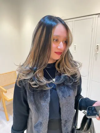 ロング カラー レイヤーカット🌿 ボブ🕊️ヒロキのヘアスタイル