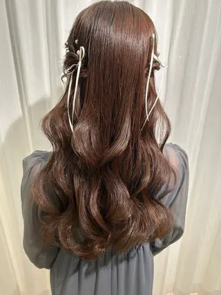 ロング ヘアアレンジ セットサロン      ラフテル所属・大阪/ヘアアレンジ /似合わせset💐のヘアスタイル