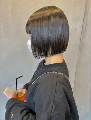 ミディアム ベージュ/髪質改善 新潟/万代/井上佑のヘアスタイル