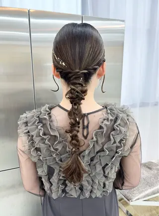 ロング ヘアアレンジ YUIMARL岡山店 YUNOKA🦋🫧のヘアスタイル