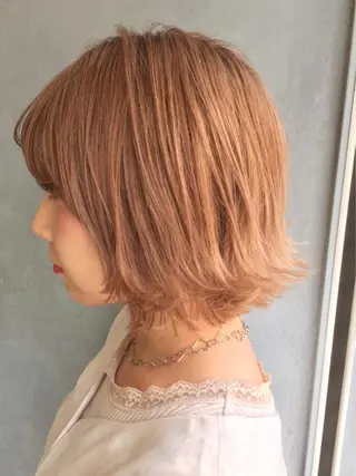 ショート カラー パーマ ヘアアレンジ 【白髪ぼかし 専門GBG】自由が丘のヘアスタイル