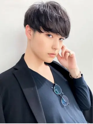 メンズ HAIR＆MAKE EARTH  戸塚店所属・透明感デザインカラー /髙橋/白髪ぼかし可のヘアスタイル