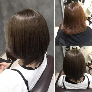 ショート カラー 髪質改善/ 艶髪カラー/益田直幸のヘアスタイル