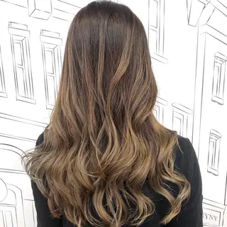 セミロング カラー TOMOKA 艶髪/透明感カラーのヘアスタイル