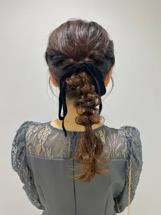 ヘアアレンジ ベージュ/アレンジ /横浜/杉本千夏のヘアスタイル