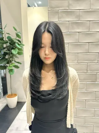 ロング カラー 矢野 晃平のヘアスタイル