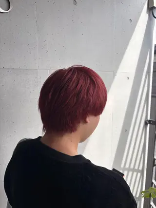 カラー メンズ 🩶ナチュラル ハイトーン/はちすのヘアスタイル