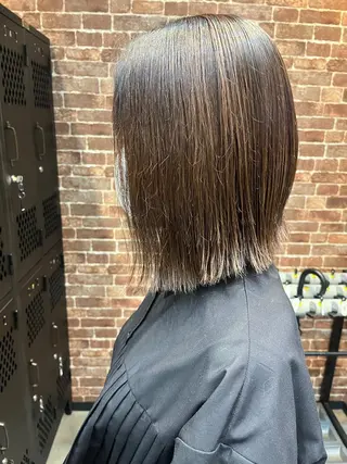 ミディアム カラー パーマ ヘアアレンジ メンズ キッズ ネイル マツエク・マツパ アイブロウ 久木原 ゆりのヘアスタイル