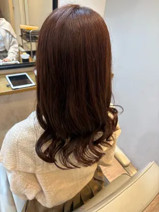 セミロング 韓国ヘアー🇰🇷 MIWAのヘアスタイル