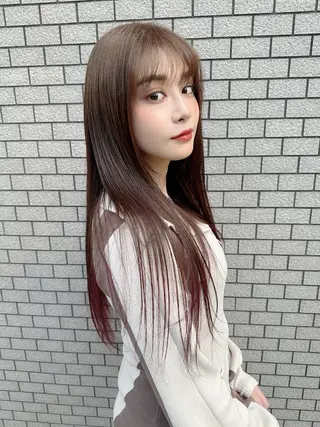ロング カラー 汐見 悠佑のヘアスタイル