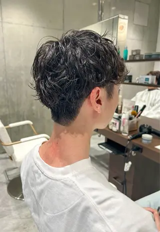 ショート パーマ 🫧透明感イルミナ カラー🫧三浦菜々子のヘアスタイル
