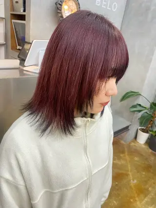 ミディアム カラー BELO/ yuzuのヘアスタイル