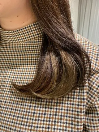セミロング カラー ヘアアレンジ IVY villa Suzu.のヘアスタイル
