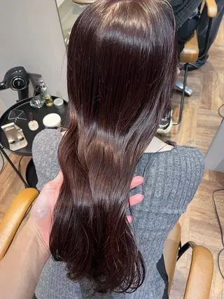ロング カラー 赤み消しカラー/ ナチュラル/トモキのヘアスタイル
